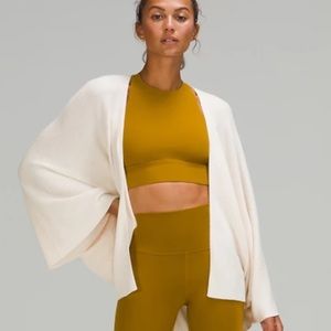 Lululemon Cashlu Knit Textured Wrap size M/L